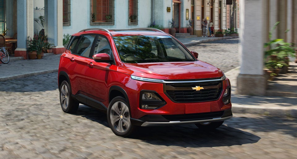 Chevrolet SUV Driving Through the City